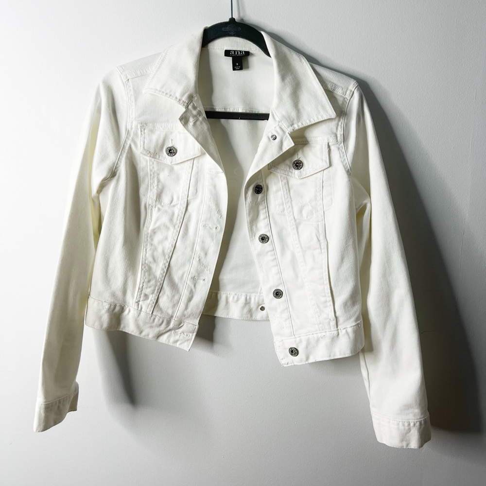 A.N.A | Off White Denim Jacket